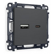 Розетка 2хusb type a и c без рамки ambrella volt quant ma911010